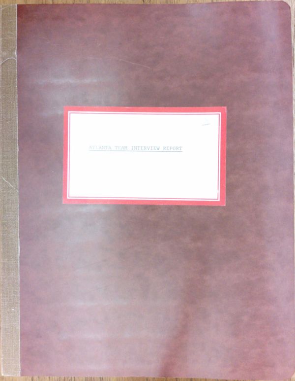 First page of Atlanta Team Interview Report