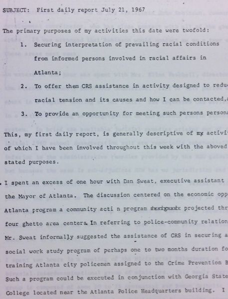 Daily report memo from Robert Hughes to Jerome Heilbron (July 21) – with handwritten edits