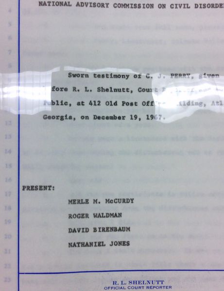 Deposition of C.J. Perry