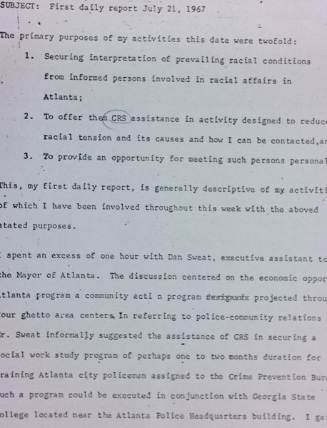 Daily report memo from Robert Hughes to Jerome Heilbron (July 21) - with handwritten notes