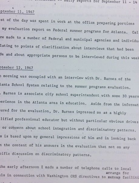 Daily report memo from Robert Hughes to Jerome Heilbron (September 15)