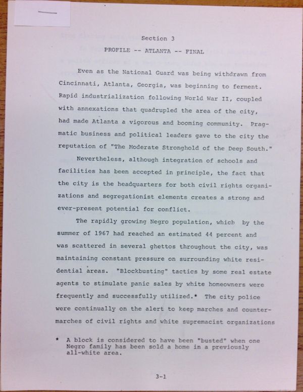 First page of Section 3 Profile - Atlanta - Final