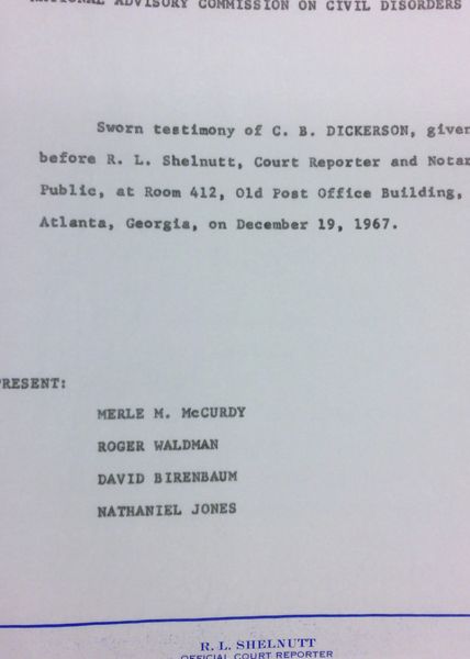 Deposition of C.B. Dickerson