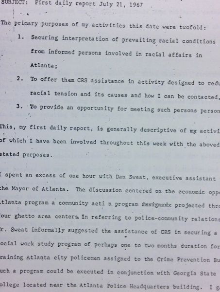 Daily report memo from Robert Hughes to Jerome Heilbron (July 21) - with handwritten edits