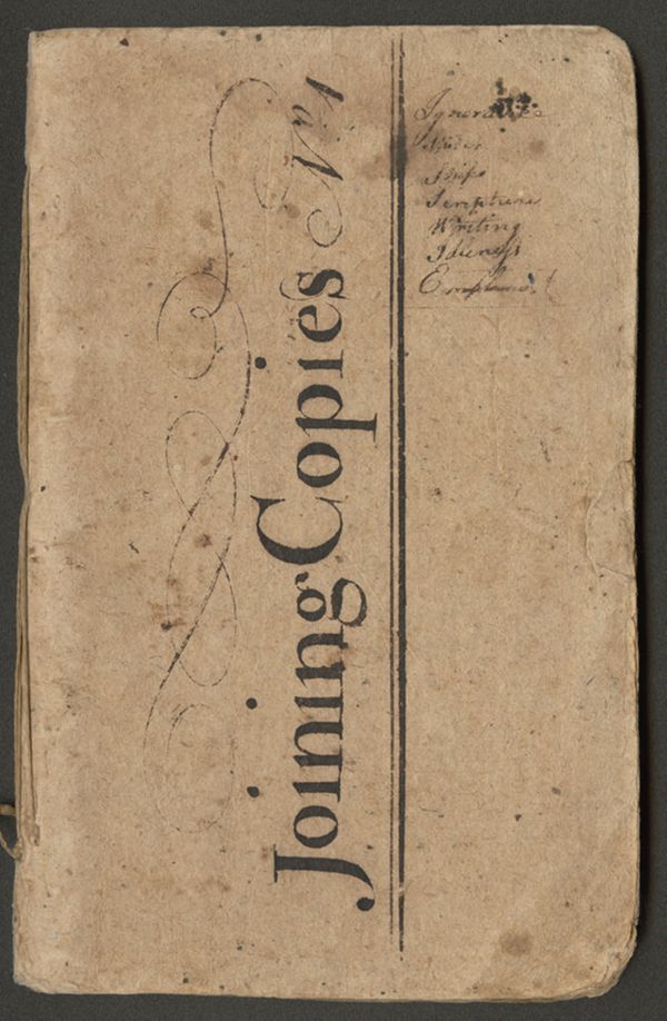 First page of Phillis Wheatley “Joining Copies” small copybook
