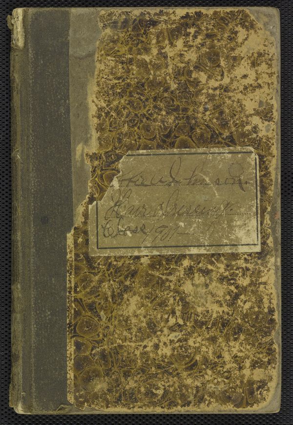 First page of Notebook on hair-dressing technique