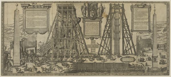 First page of Disegno del modo di condurre l'obelisco detto uolgarm[en]te la Guglia dal luogo remoto dietro la Chiesa di S. Pietro