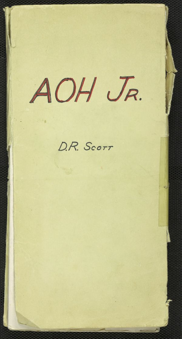 First page of Apollo 1 (1966) AOH Jr.