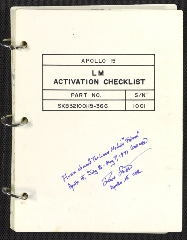 First page of LM Activation Checklist (S/N 1001)