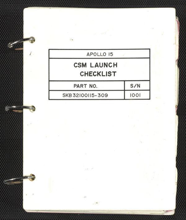 First page of CSM Launch Checklist (S/N 1001)