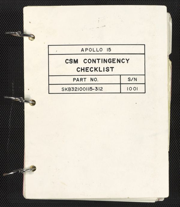 First page of CSM Contingency Checklist