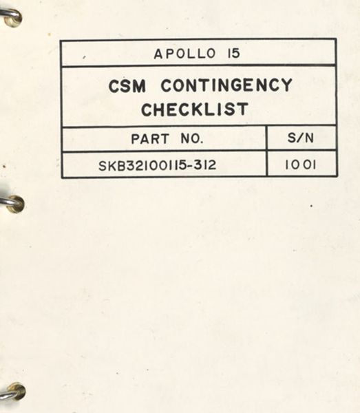 CSM Contingency Checklist