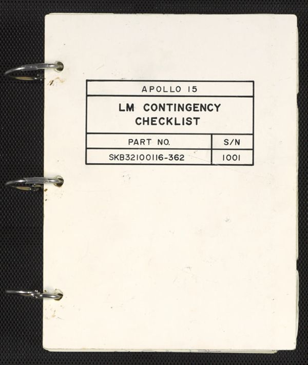 First page of LM Contingency Checklist