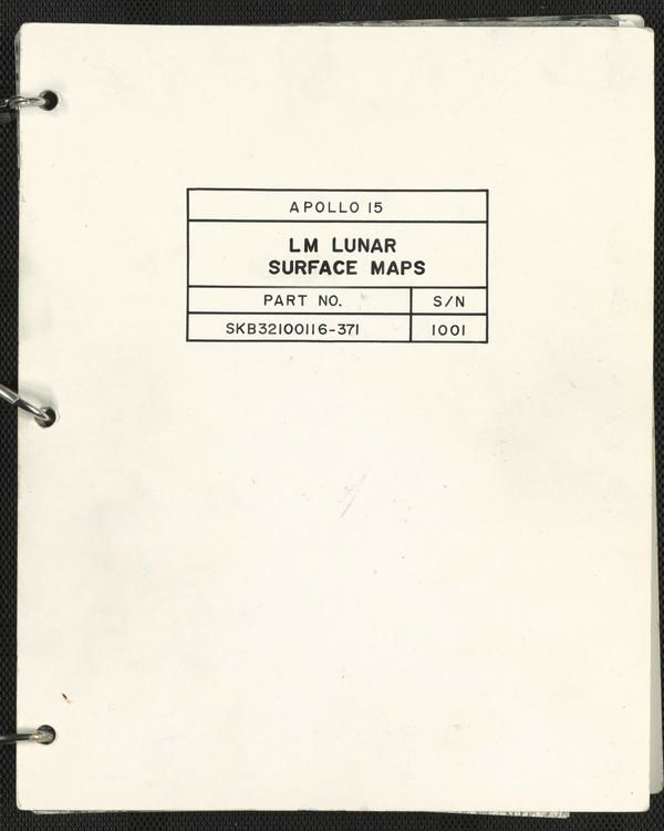 First page of LM Lunar Surface Maps