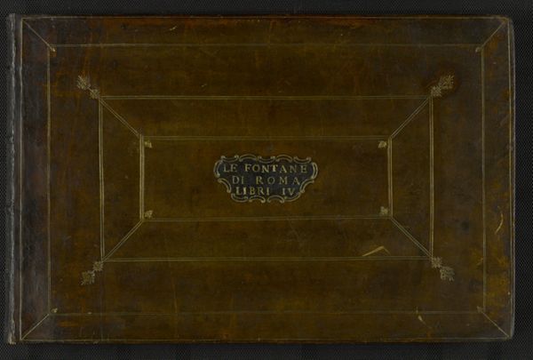 First page of Le fontane di Roma nelle piazze e luoghi publici della città : con li loro prospetti, come sono