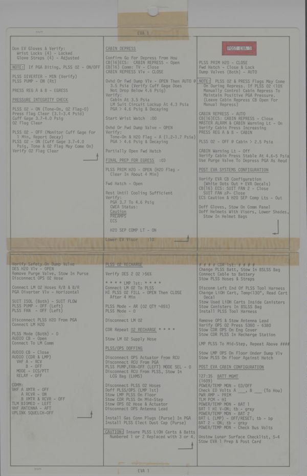 First page of EVA 1