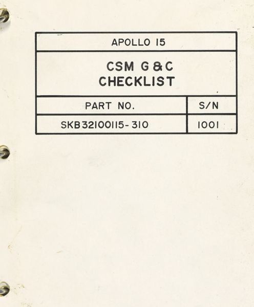 CSM G & C Checklists