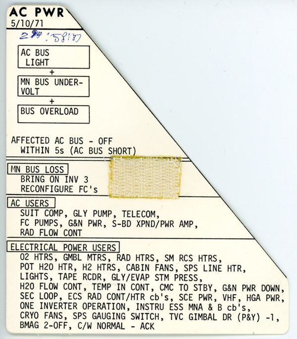 First page of Cue Cards with Handwriting