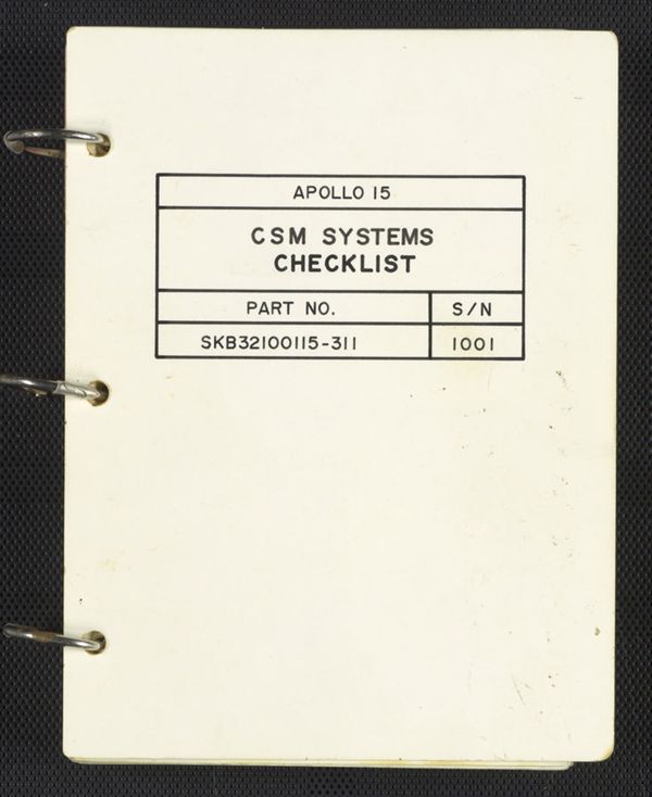 First page of CSM Systems Checklist