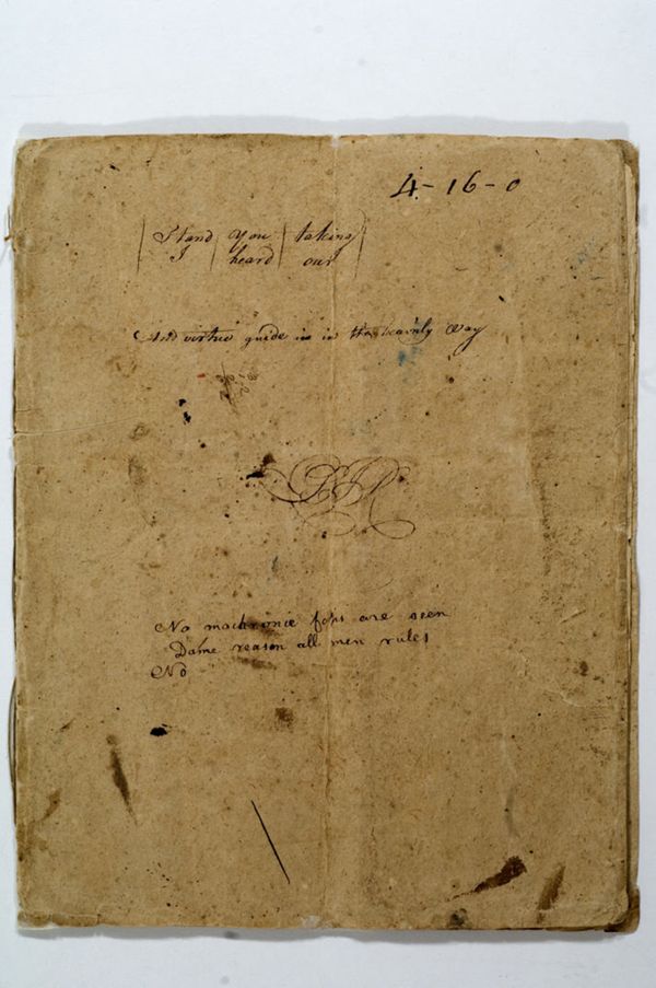 First page of Phillis Wheatley large copybook