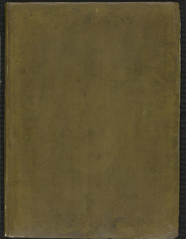 First page of Opera del Caval. Francesco Boromino: cavata da suoi originale cio è la chiesa e fabrica della Sapienza di Roma con le vedute in prospettiva & con lo studio della proporz[io]ni geometriche, piante, alzate, profili e spaccati.