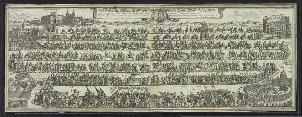 First page of Solenne cavalcata dal Palazzo Vaticano alla Basilica Lateranense per il possesso di Papa Clemente XI