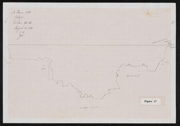First page of Cistern, Section W-E