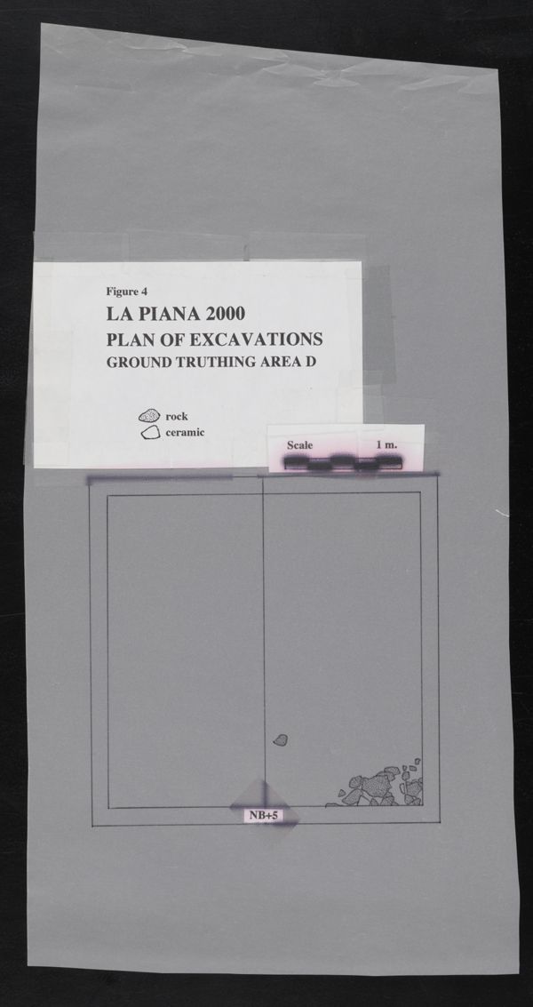 First page of Plan of Excavations, Ground Truthing, Area D