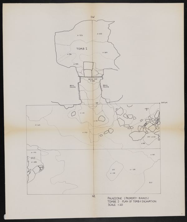 First page of Palazzone, Tomb I: Plan of Tomb & Excavation
