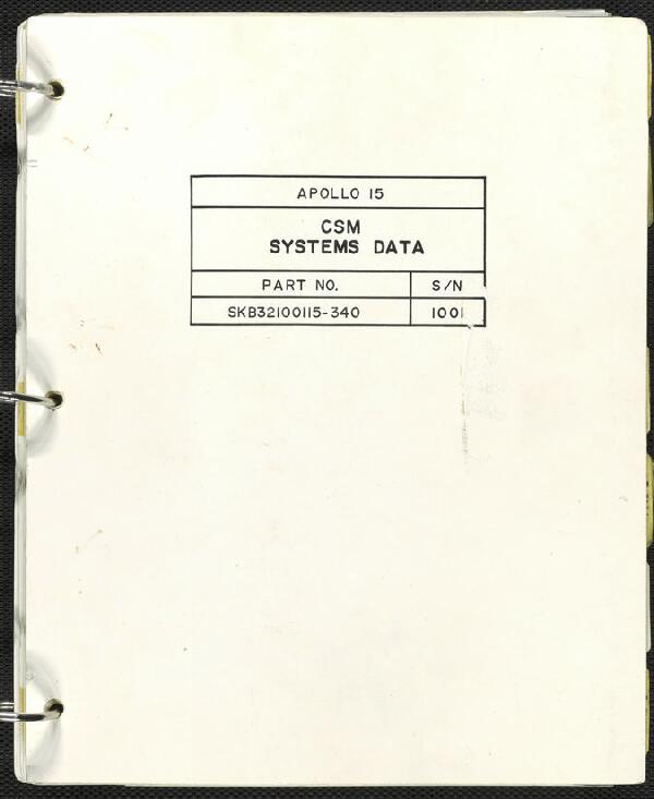 First page of CSM Systems Data Book