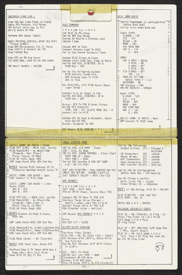 First page of EVA-2 and EVA-3