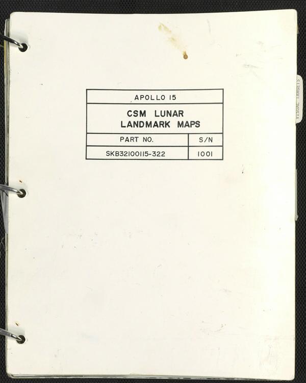 First page of CSM Lunar Landmark Maps