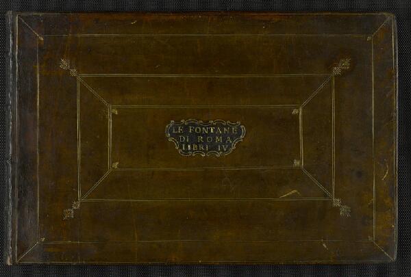 First page of Le fontane di Roma nelle piazze e luoghi publici della città : con li loro prospetti, come sono