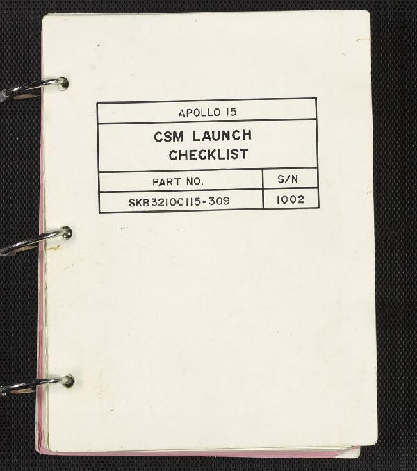 First page of CSM Launch Checklist (S/N 1002)