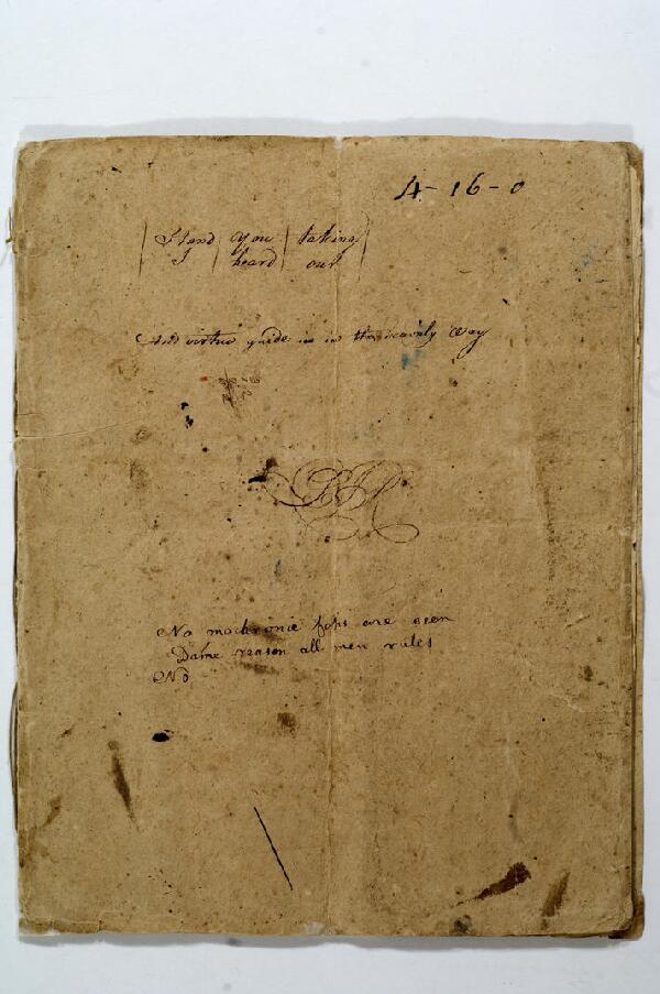 First page of Phillis Wheatley large copybook